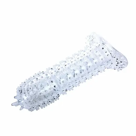 Baile Silicone Intimate Enhancement Sleeve Purple 14.2 cm Textured Model