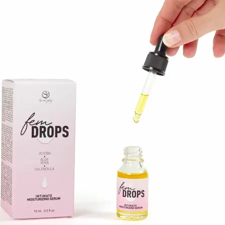 Secret Play Fem Drops intimni hidratantni serum 15ml sa mirisom cvetova čaja