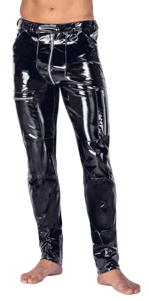 Black Level pantalone L od crne eko kože, savršeno udobne, veličina L