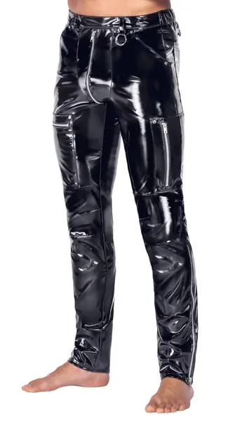 Black Level pantalone L od crne eko kože, savršeno udobne, veličina L