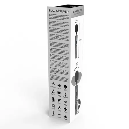 BLACK&SILVER Dexter masažer, punjivi masažer sa 10 modova vibracije, dužina 30.6 cm
