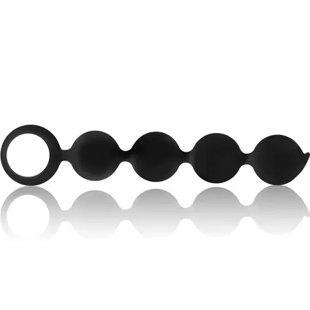 Black&Silver Lennon Intimate Sphere System 4 Silicone Spheres 15cm