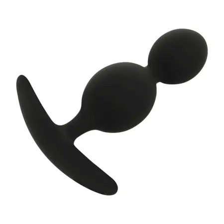 Black&Silver Orson Plug Silicone 2 Waves 9.5cm - Flexible Unisex Design