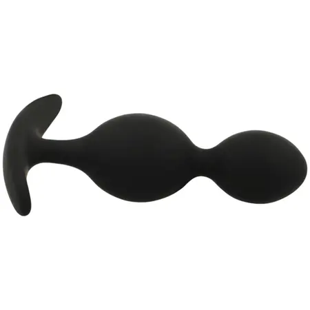 Black&Silver Orson Plug Silicone 2 Waves 9.5cm - Flexible Unisex Design