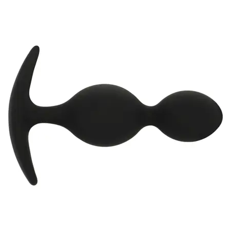 Black&Silver Orson Plug Silicone 2 Waves 9.5cm - Flexible Unisex Design