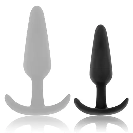 Black&Silver Hansel Silicone Plug with Ergonomic Handle 8.2cm