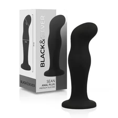 BLACK&SILVER Sean Plug Premium crni silikonski intimni dodatak