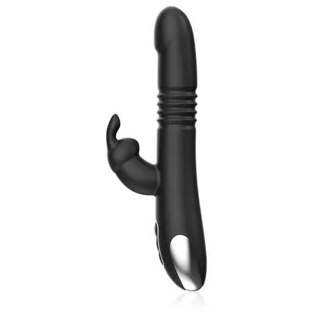 Black&Silver Kenji intimni uređaj sa bežičnim povezivanjem od silikona, 24.5 cm