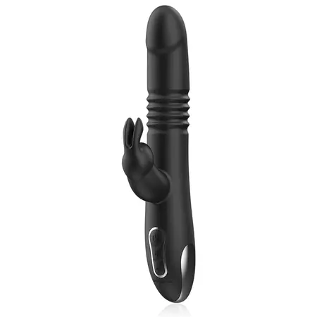 Black&Silver Kenji intimni uređaj sa bežičnim povezivanjem od silikona, 24.5 cm