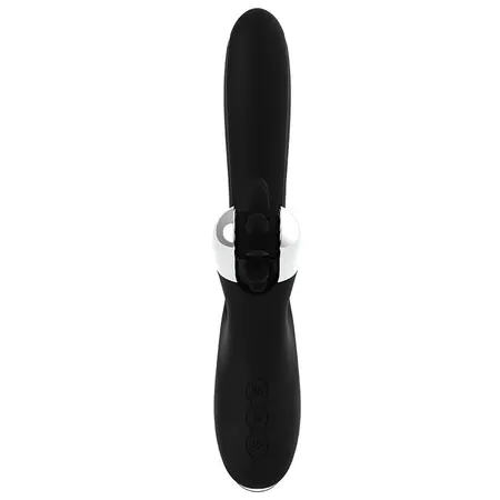 Black & Silver GRIMM WAVE FUNCTION intimni stimulator sa talasnom funkcijom USB 24cm