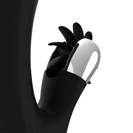 Black & Silver GRIMM WAVE FUNCTION intimni stimulator sa talasnom funkcijom USB 24cm