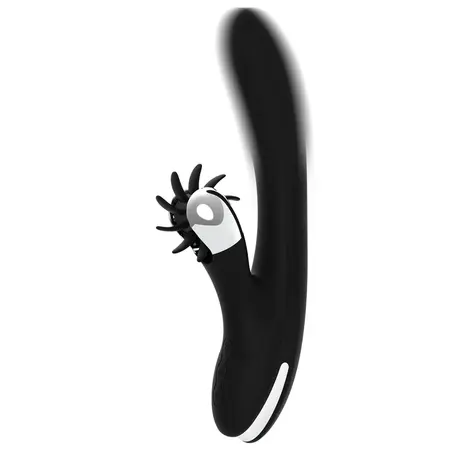 Black & Silver Johnny vibrator, punjivi silikonski model sa USB priključkom
