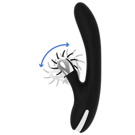 Black & Silver Johnny vibrator, punjivi silikonski model sa USB priključkom