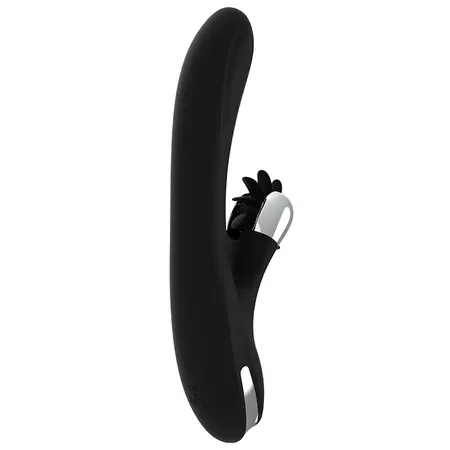 Black & Silver Johnny vibrator, punjivi silikonski model sa USB priključkom