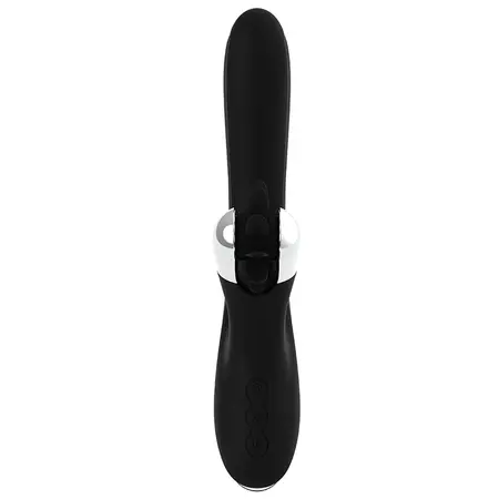 Black & Silver Johnny vibrator, punjivi silikonski model sa USB priključkom