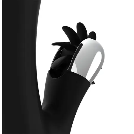 Black & Silver Johnny vibrator, punjivi silikonski model sa USB priključkom
