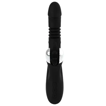 Black&Silver Reed Up & Down Vibe silikonski intimni stimulator 24cm USB