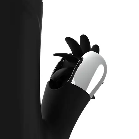 Black&Silver Reed Up & Down Vibe silikonski intimni stimulator 24cm USB