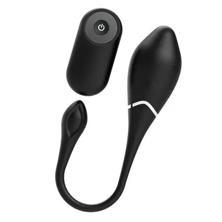 Black & Silver Jenell Wireless Vibrating Egg | USB Rechargeable, Waterproof