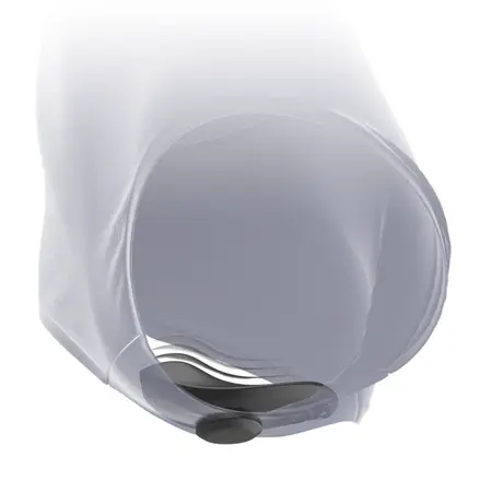 BLACK&SILVER Preston punjivi silikonski vibrator za gaćice u crnoj boji