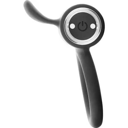 BLACK & SILVER Cameron Intimate Rechargeable Ring Silver, 10 Modes, Waterproof