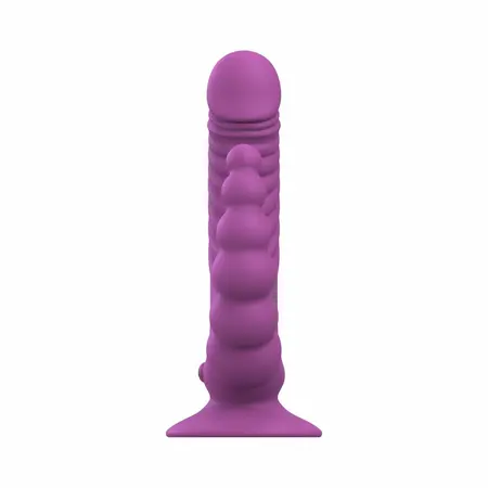 Teazers Double Vibrator Purple, model sa dvostrukim delovanjem, vakuumskom čašom i daljinskim upravljačem