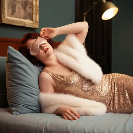 Rosy Gold Premium maska za oči u boji roze zlata kao elegantan dodatak za senzornu izolaciju