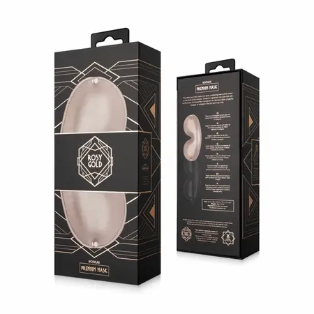 Rosy Gold Premium maska za oči u boji roze zlata kao elegantan dodatak za senzornu izolaciju