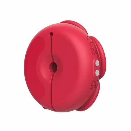 Teazers Vibrating Silicone Nipple Clamps Red - Adjustable & Rechargeable