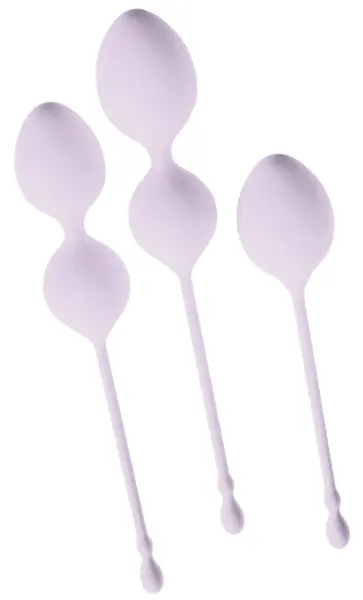 beau coeur Elorin set za vežbanje, trodelni set silikonskih Kegelovih kuglica