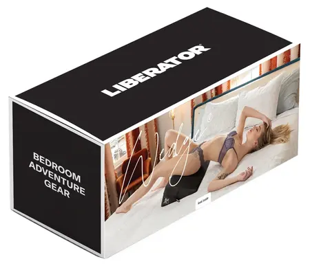 Liberator Wedge crni ergonomski jastuk za pozicioniranje 61x35.5x18 cm