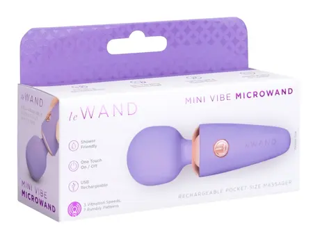 le Wand Mini Microwand Rose kompaktni punjivi masažer 10cm