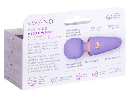 le Wand Mini Microwand Rose kompaktni punjivi masažer 10cm