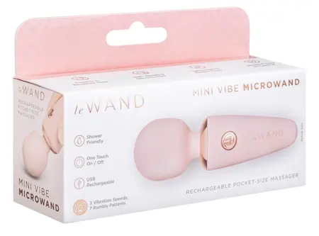 Le Wand Mini Microwand Rose Go kompaktni punjivi masažer