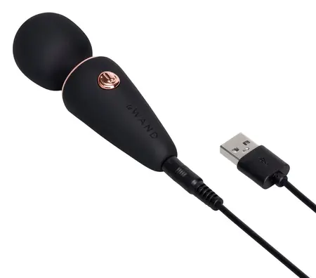le Wand Mini Microwand Black, kompaktni punjivi masažer od 10 cm