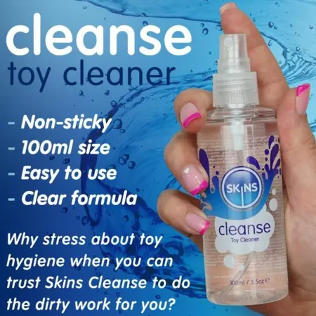 Skins Cleanse Toy Cleaner 100 ml, higijenski sprej za intimne igračke