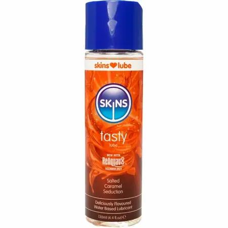 Skins Tasty lubrikant na bazi vode sa ukusom slane karamele 130ml veganska formula