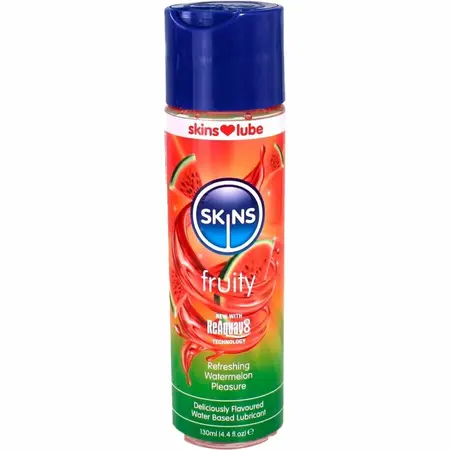 Skins Fruity lubrikant na bazi vode sa ukusom lubenice 130ml, formula bez šećera