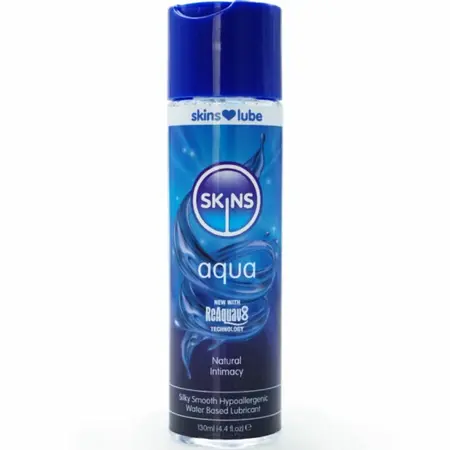 Skins Aqua lubrikant na bazi vode 130ml, nežna i dugotrajna formula