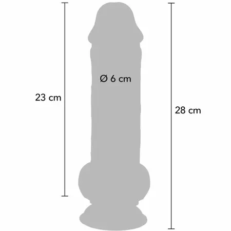 ToyJoy Get Real Deluxe Extra Thick intimna mašina 28 cm dvostruka gustina