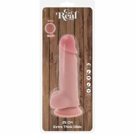 TOYJOY Get Real Deluxe ekstra debeli intimni model od 25cm sa kožom dvostruke gustine