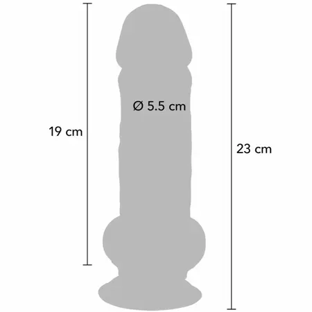ToyJoy Get Real Deluxe Intimate System Extra Thick 23cm u boji kože