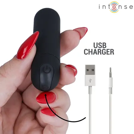 INTENSE Karen Mini Black kompaktni višenamenski masažer sa USB punjenjem