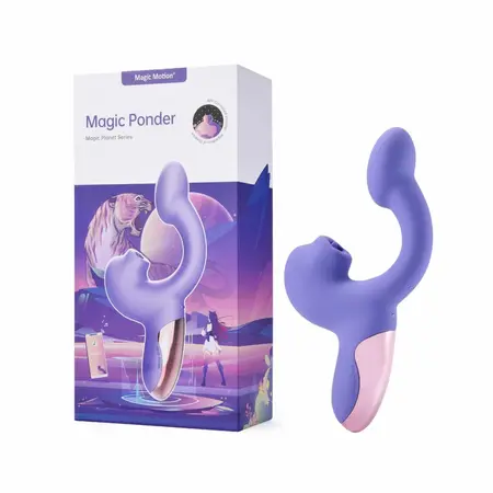Magic Motion Magic Ponder Intimate Wellness Device Purple Dual Motor