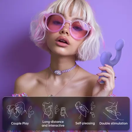 Magic Motion Magic Ponder Intimate Wellness Device Purple Dual Motor