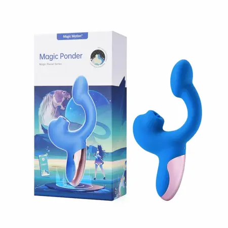 Magic Motion Magic Ponder Dual Motor Intimate Device Blue Rechargeable