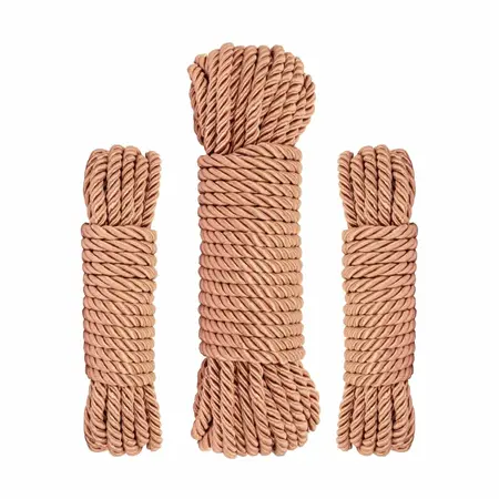 Rosy Gold set konopaca elegantni luksuzni bondage konopci 8m mekana vlakna zlatna boja