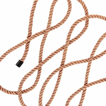 Rosy Gold set konopaca elegantni luksuzni bondage konopci 8m mekana vlakna zlatna boja