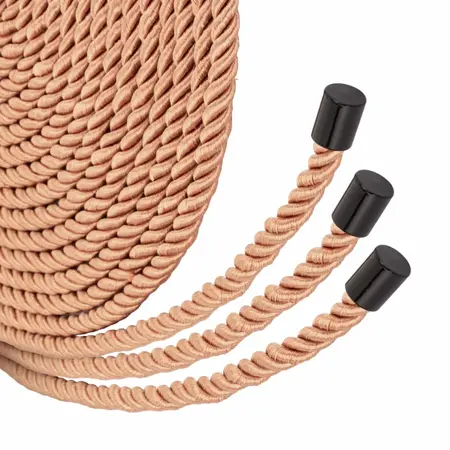 Rosy Gold set konopaca elegantni luksuzni bondage konopci 8m mekana vlakna zlatna boja