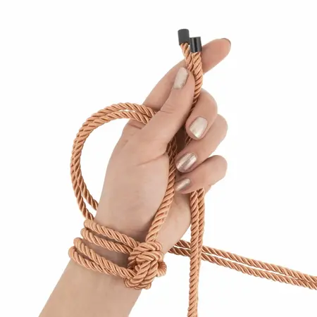 Rosy Gold set konopaca elegantni luksuzni bondage konopci 8m mekana vlakna zlatna boja